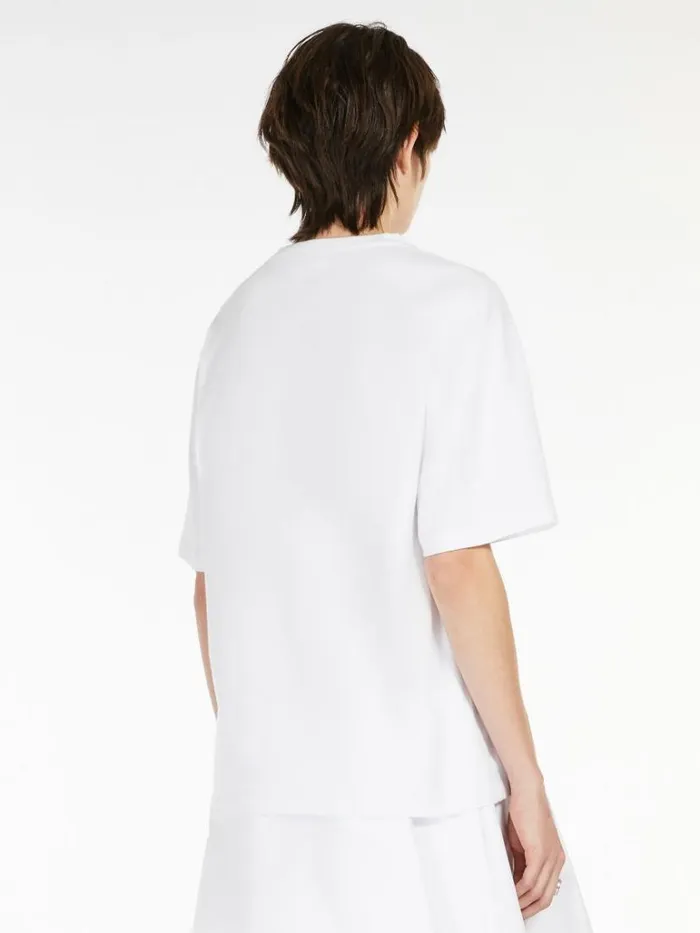 Women Max Mara Tops And Tshirts Floralprint Tshirt Optical White