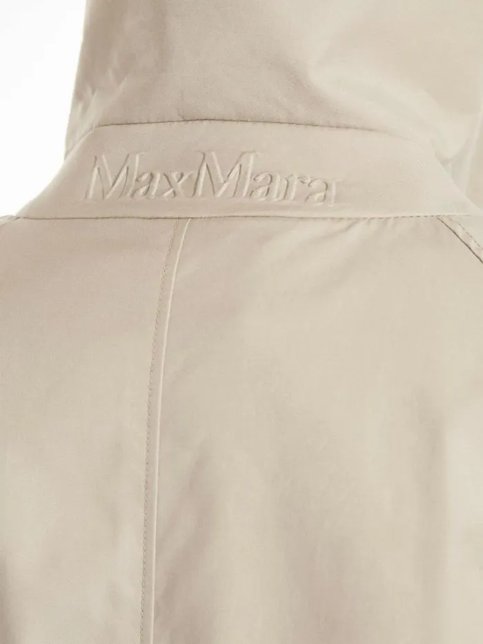 Women Max Mara Trench Singlebreasted Trench Coat In Waterresistant Twill Beige