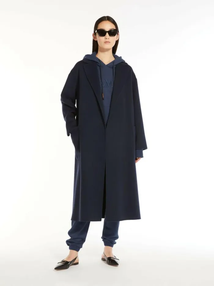 Women Max Mara Trousers And Jeans Cotton Fleece Trousers Ultramarine
