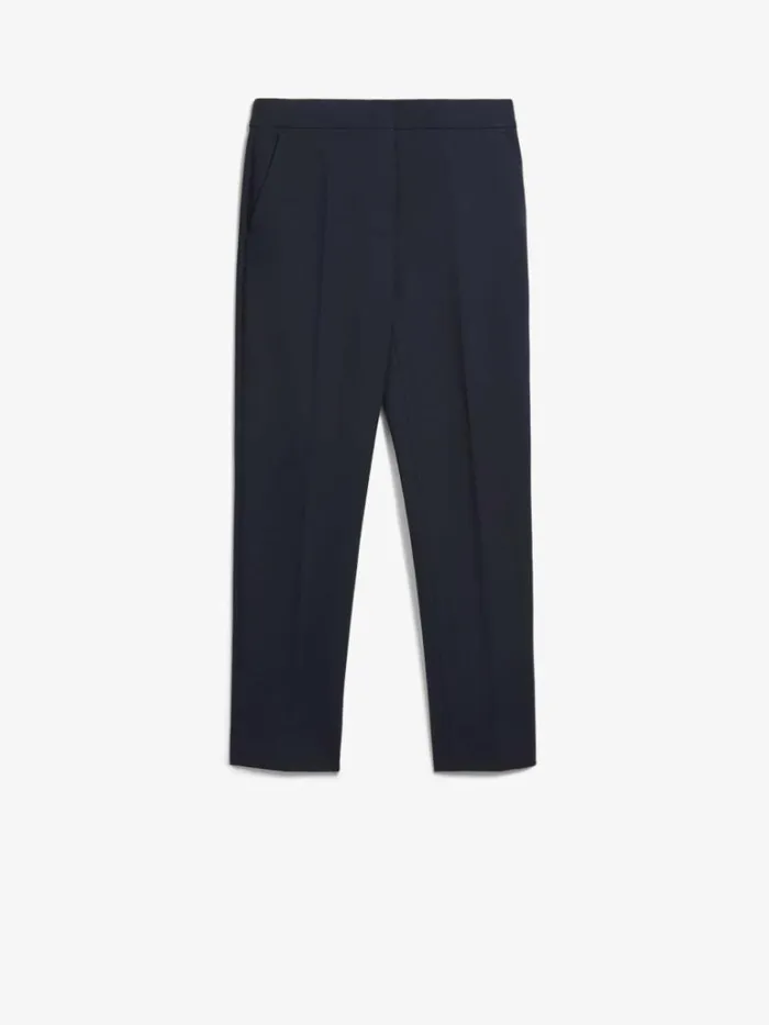 Women Max Mara Trousers And Jeans Viscose Jersey Trousers Ultramarine