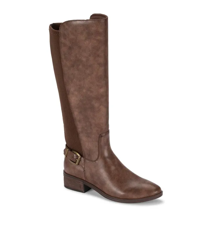 Women McKayla Wide Calf Tall Boot Dark Brown Baretraps Wide Calf Boots