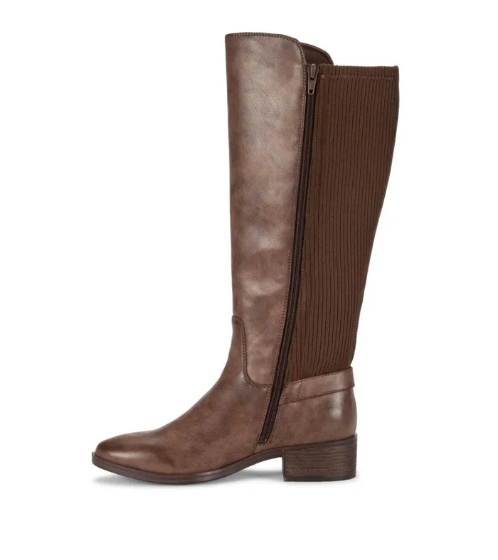 Women McKayla Wide Calf Tall Boot Dark Brown Baretraps Wide Calf Boots