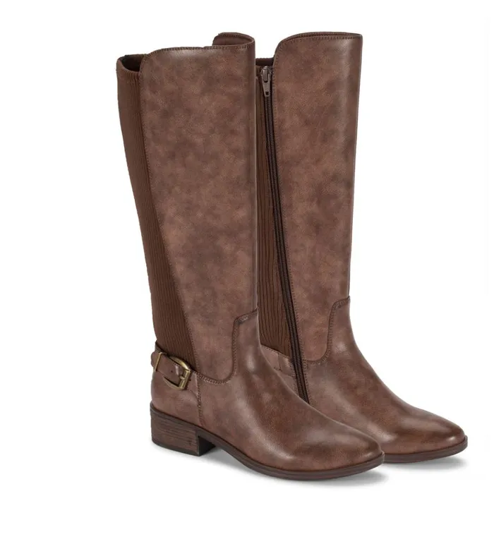 Women McKayla Wide Calf Tall Boot Dark Brown Baretraps Wide Calf Boots