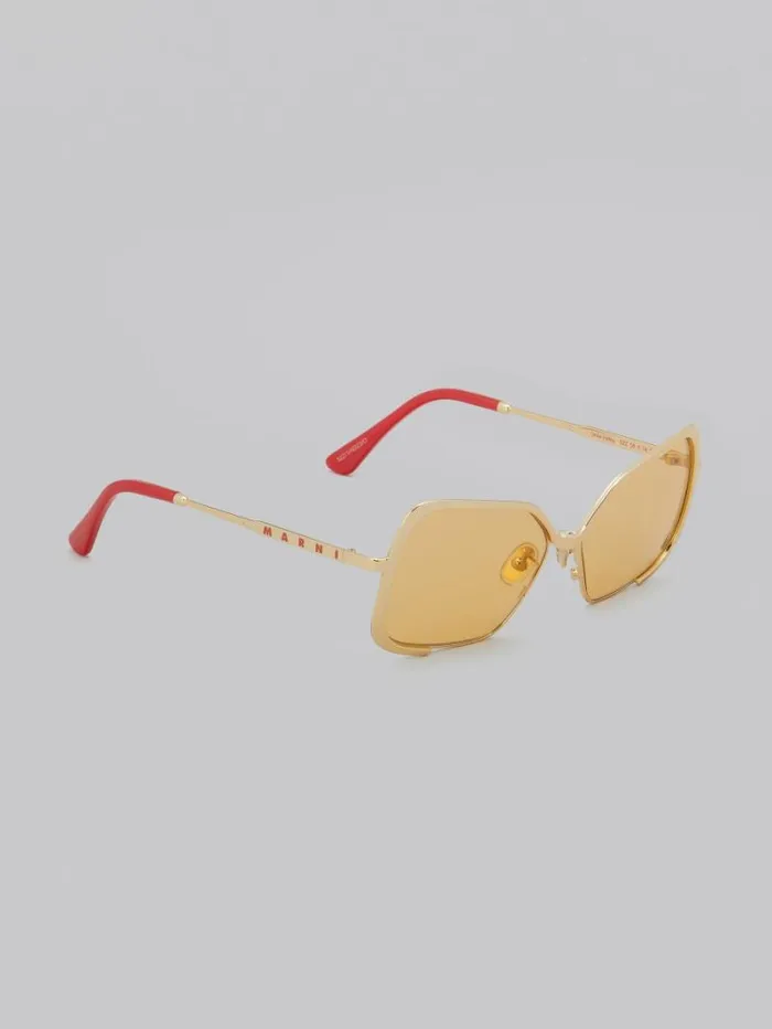 WomenMen Marni Sunglasses Gold Unila Sunglasses