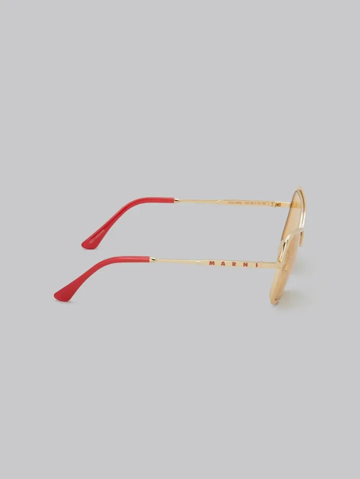 WomenMen Marni Sunglasses Gold Unila Sunglasses