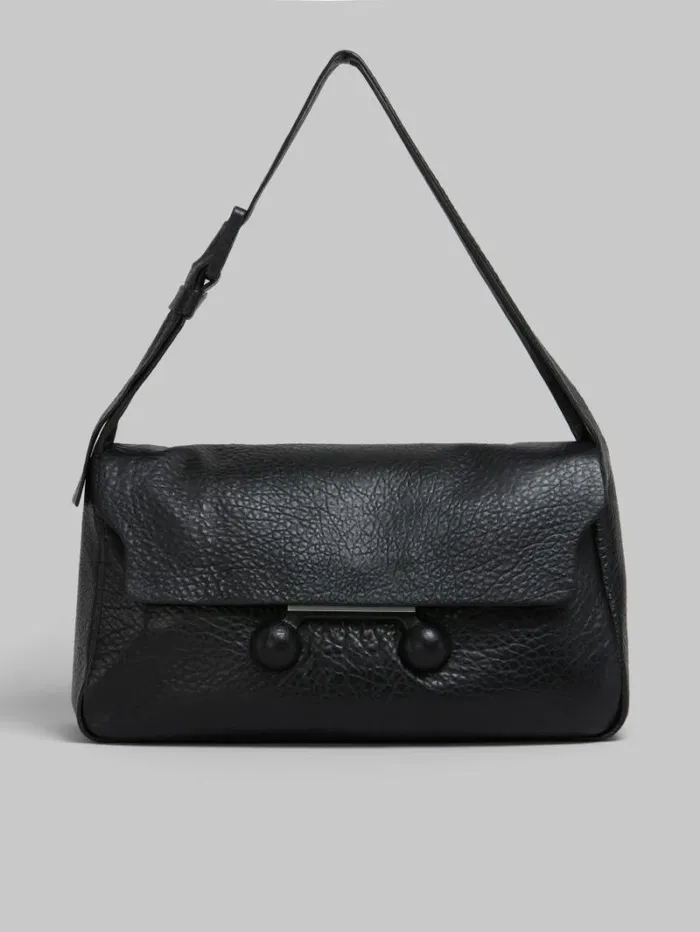 WomenMen Marni Trunkaroo Bag Black Nappa Extra Large Trunkaroo Soft Bag