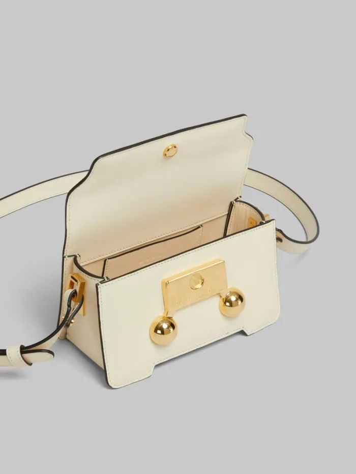 WomenMen Marni Trunkaroo Bag Cream Leather Trunkaroo Mini Shoulder Bag