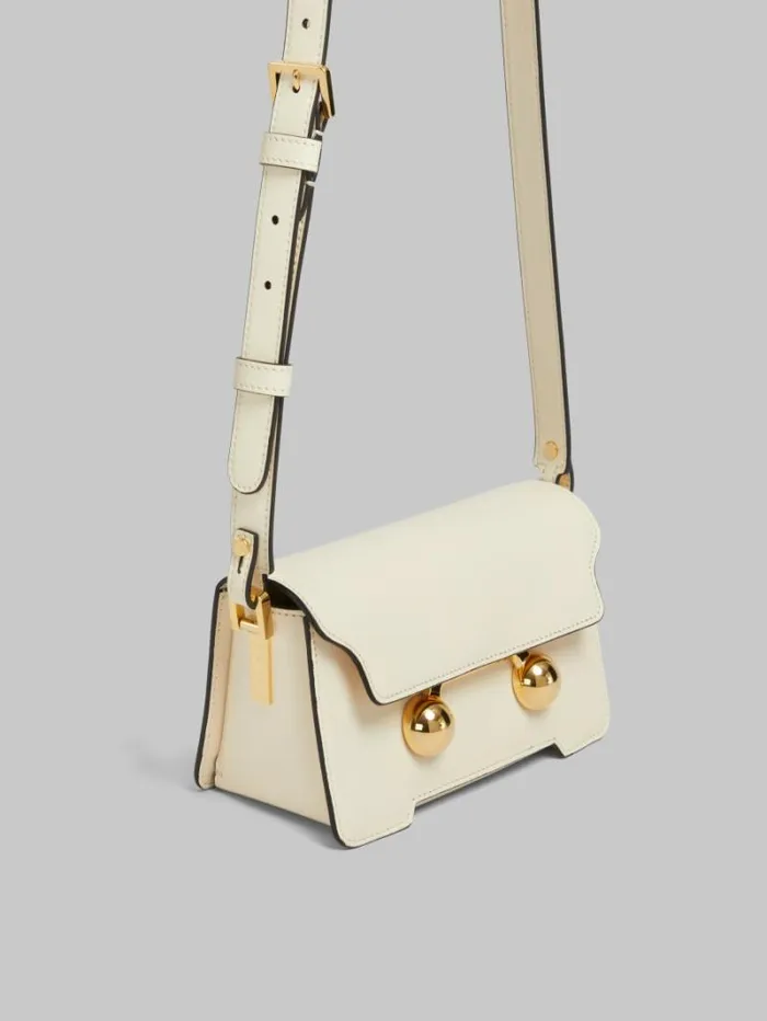 WomenMen Marni Trunkaroo Bag Cream Leather Trunkaroo Mini Shoulder Bag