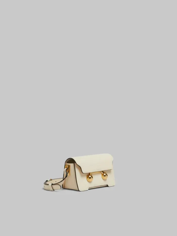 WomenMen Marni Trunkaroo Bag Cream Leather Trunkaroo Mini Shoulder Bag