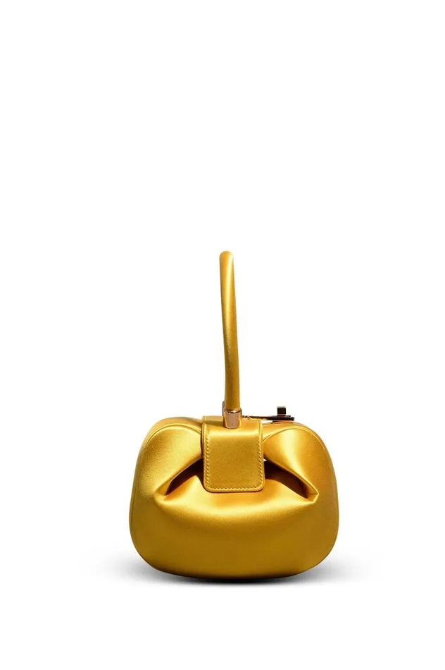 WomenMen Mini Bags Gabriela Hearst Demi Bag In Amber Satin