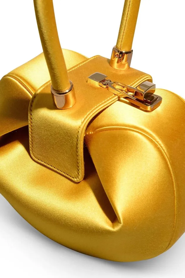 WomenMen Mini Bags Gabriela Hearst Demi Bag In Amber Satin