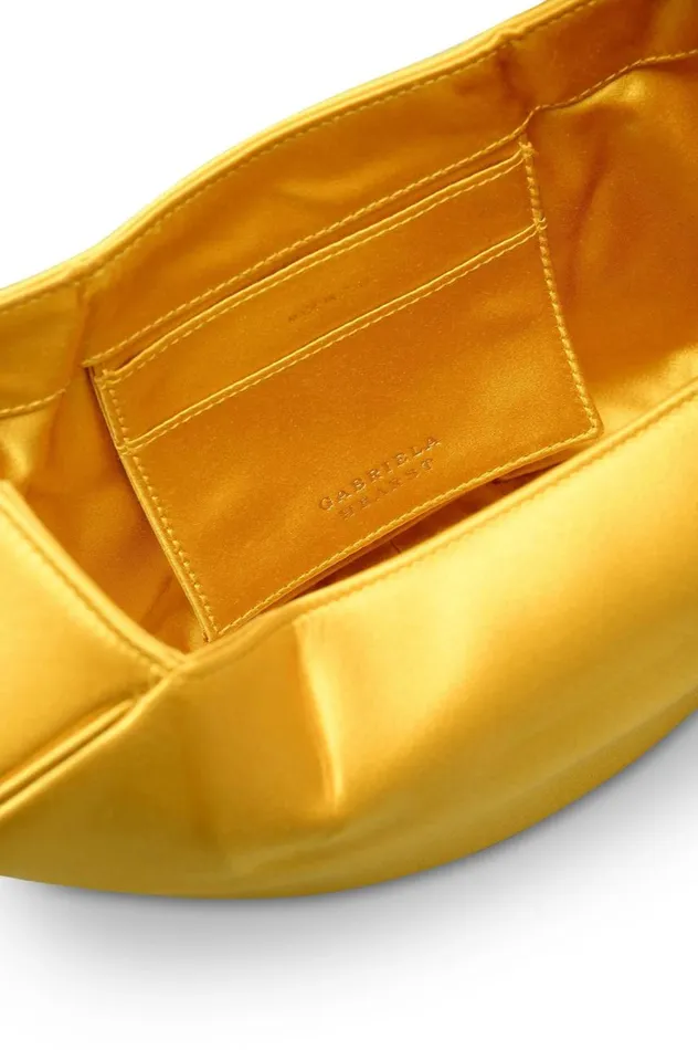 WomenMen Mini Bags Gabriela Hearst Demi Bag In Amber Satin