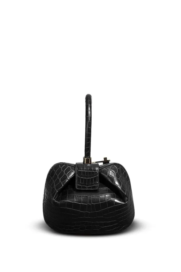 WomenMen Mini Bags Gabriela Hearst Demi Bag In Black Crocodile Leather