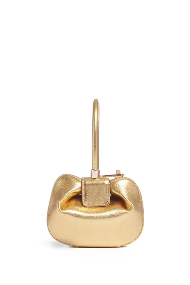 WomenMen Mini Bags Gabriela Hearst Demi Bag In Gold Metallic Nappa Leather