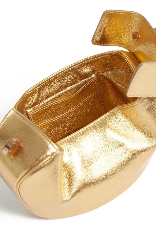 WomenMen Mini Bags Gabriela Hearst Demi Bag In Gold Metallic Nappa Leather