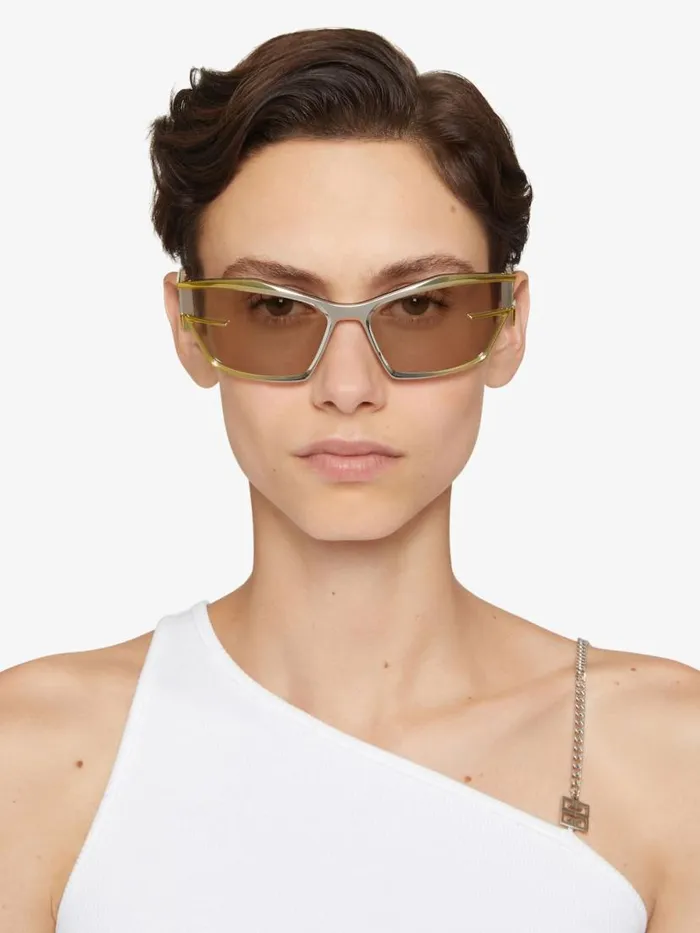 WomenMen Sunglasses Givenchy Giv Cut Unisex Sunglasses In Metal Dark Yellow