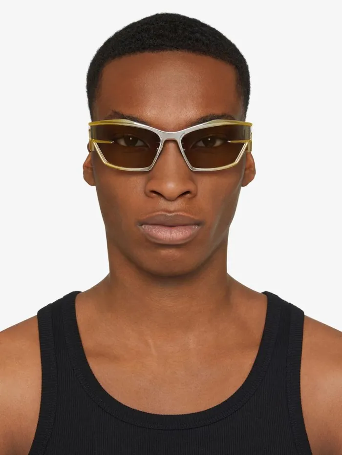 WomenMen Sunglasses Givenchy Giv Cut Unisex Sunglasses In Metal Dark Yellow