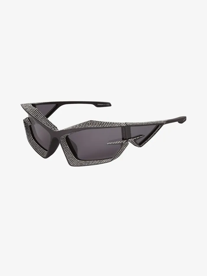 WomenMen Sunglasses Givenchy Giv Cut Unisex Sunglasses With Crystals Black