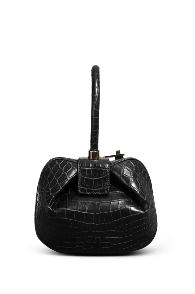 WomenMen Top Handles Gabriela Hearst Nina Bag In Black Crocodile Leather