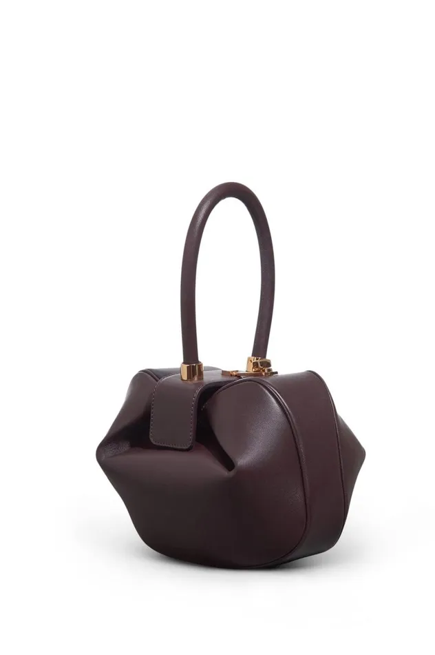 WomenMen Top Handles Gabriela Hearst Nina Bag In Bordeaux Nappa Leather