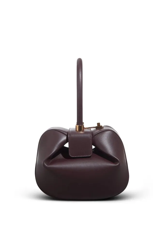 WomenMen Top Handles Gabriela Hearst Nina Bag In Bordeaux Nappa Leather