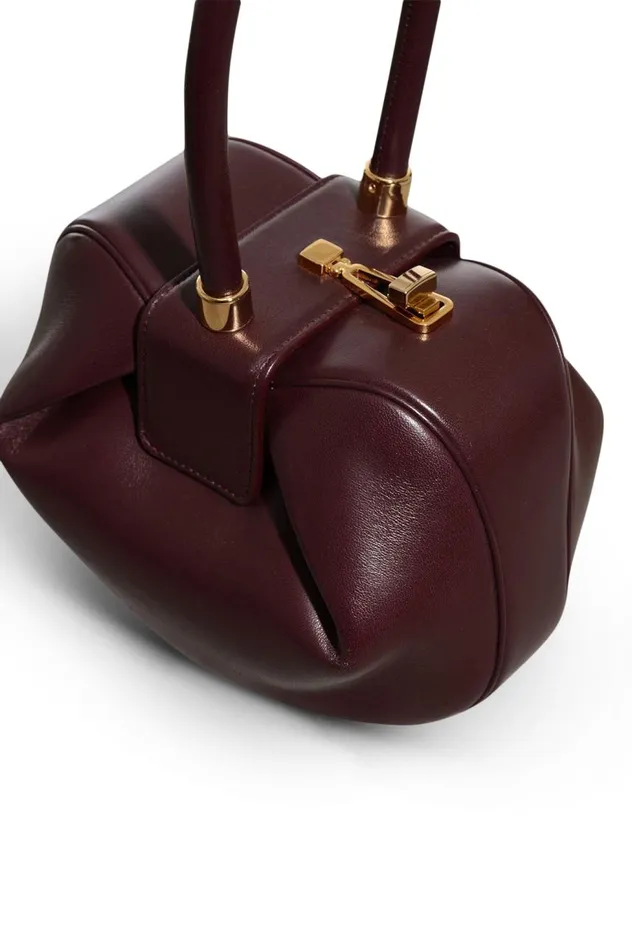 WomenMen Top Handles Gabriela Hearst Nina Bag In Bordeaux Nappa Leather
