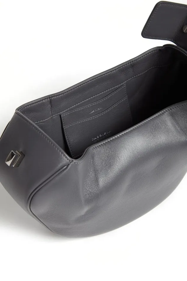 WomenMen Top Handles Gabriela Hearst Nina Bag In Charcoal Nappa Leather