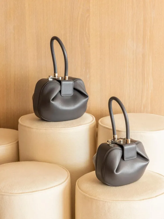 WomenMen Top Handles Gabriela Hearst Nina Bag In Charcoal Nappa Leather