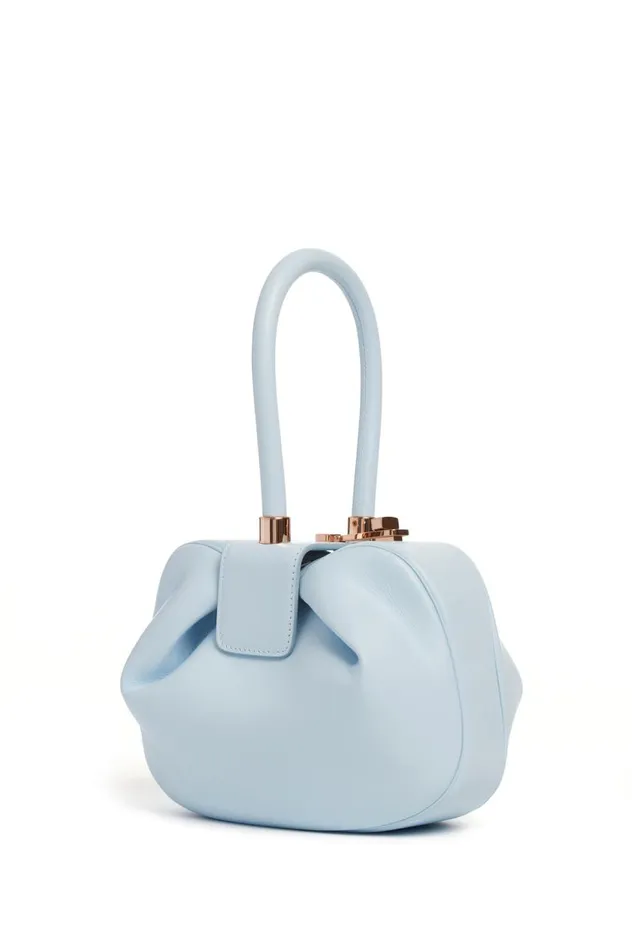 WomenMen Top Handles Gabriela Hearst Nina Bag In Light Blue Nappa Leather