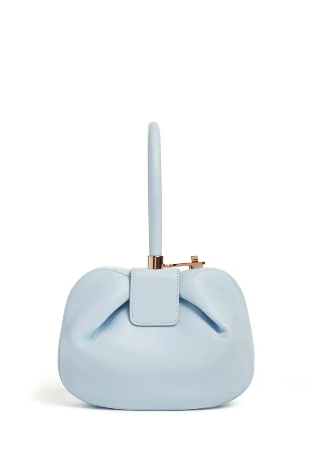 WomenMen Top Handles Gabriela Hearst Nina Bag In Light Blue Nappa Leather