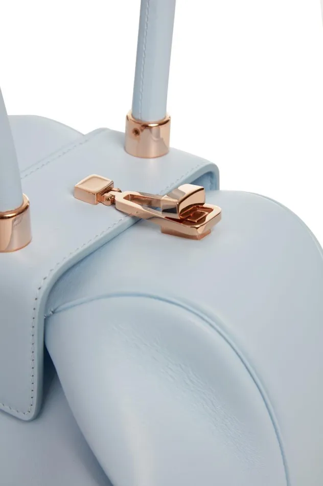 WomenMen Top Handles Gabriela Hearst Nina Bag In Light Blue Nappa Leather
