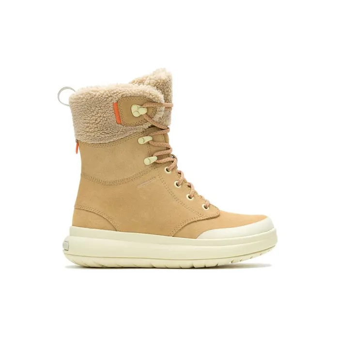 Women Merrell Boots Marquette Thermo Tall Zip Waterproof Tan
