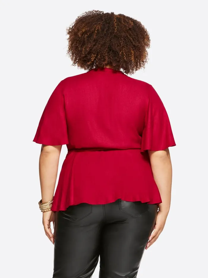 Women Misha Top In Rio Red Jessica Simpson Tops and Tees