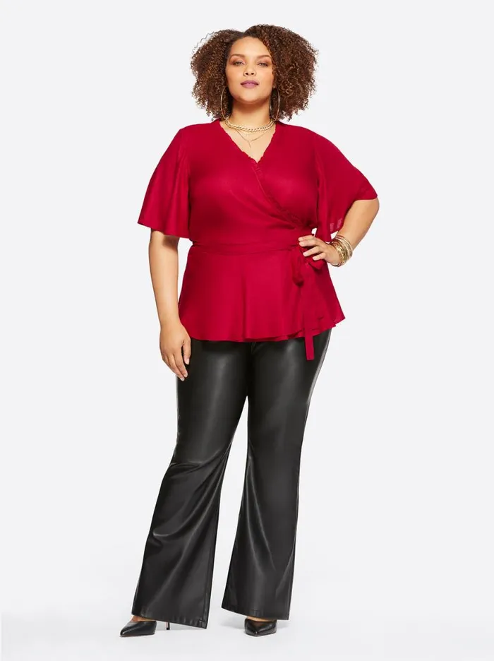 Women Misha Top In Rio Red Jessica Simpson Tops and Tees