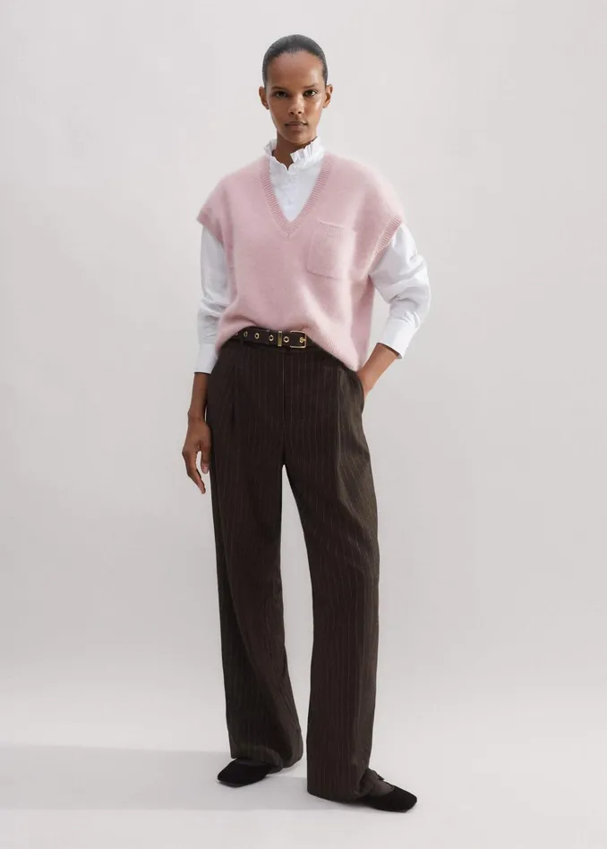 Women Mixed Media Textured Layering Shirt Fresh White MEEM