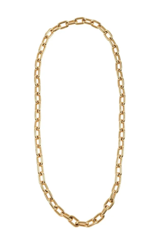 Women Necklaces Gabriela Hearst Long Chain Necklace In 18K Gold