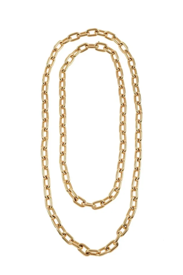 Women Necklaces Gabriela Hearst Long Chain Necklace In 18K Gold