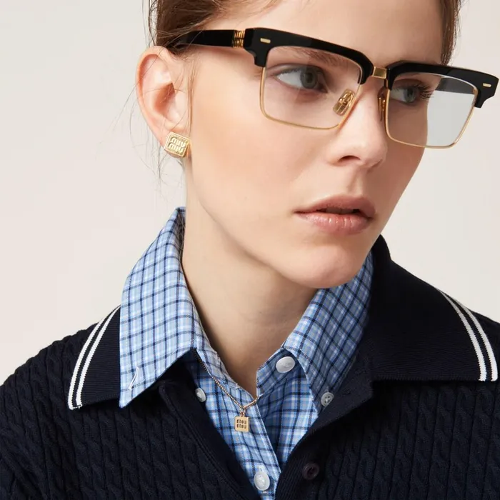 Women Necklaces Miu Miu Metal Necklace Gold Women Necklaces Miu Miu Metal Necklace Gold
