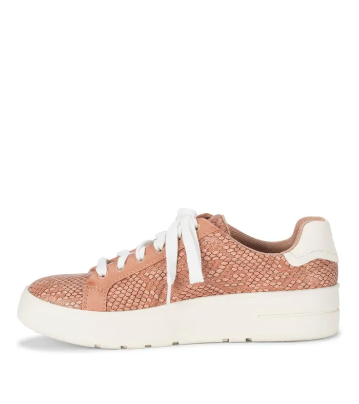 Women Nishelle Lace Up Sneaker Soft Pink Snake Baretraps Sneakers