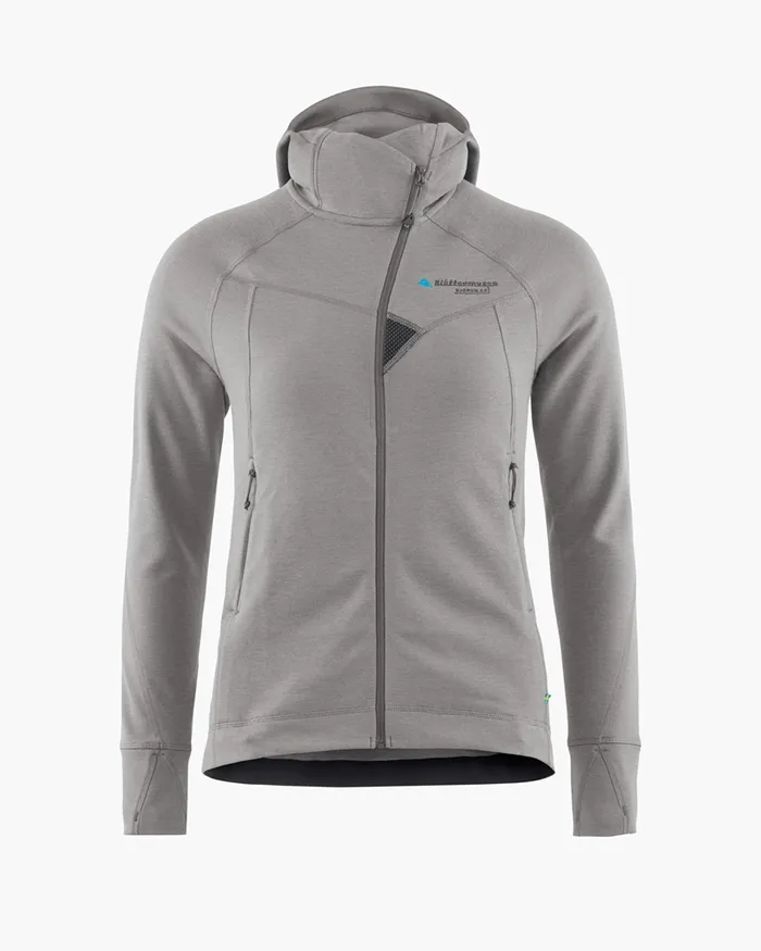 Women Njorun 20 Hoodie Dove Grey Klttermusen Fleeces and Sweaters