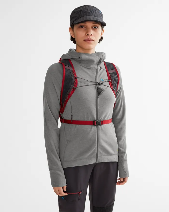 Women Njorun 20 Hoodie Dove Grey Klttermusen Fleeces and Sweaters