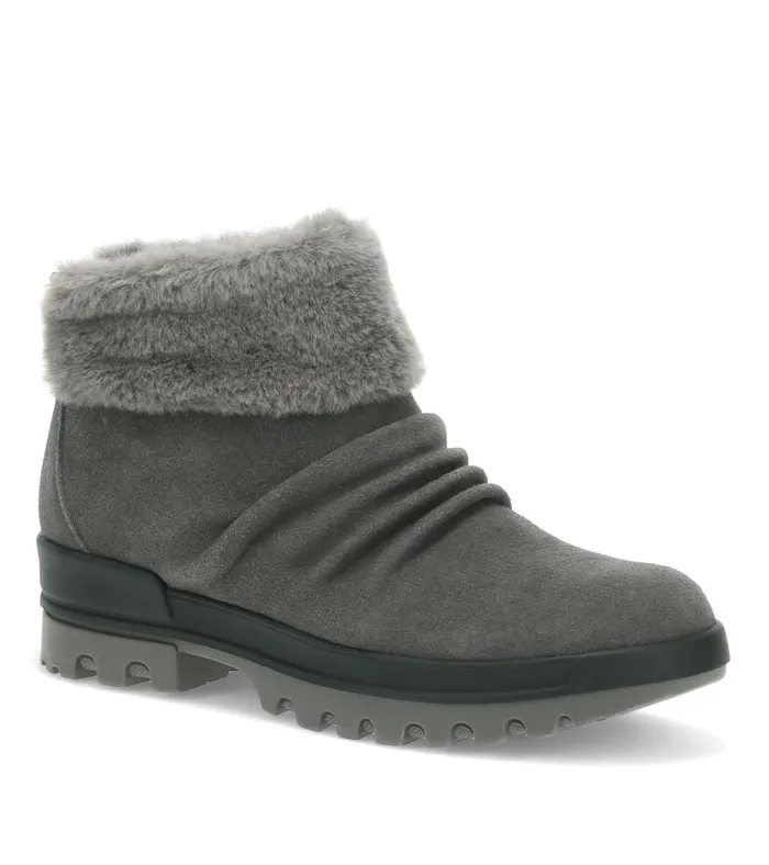 Women Nuri Cold Weather Bootie Dark Grey Suede Baretraps Booties