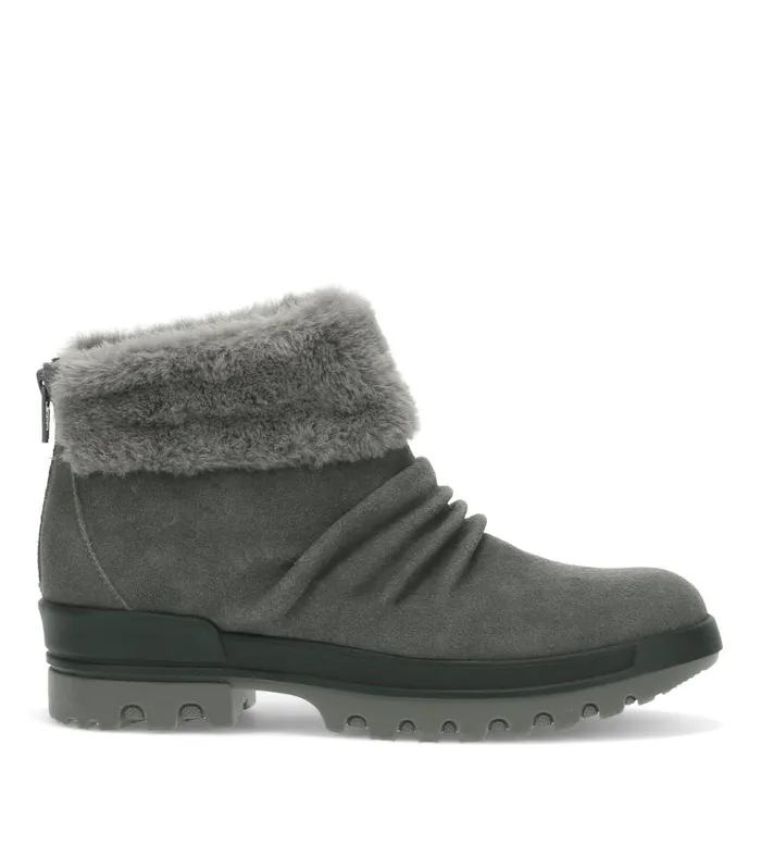 Women Nuri Cold Weather Bootie Dark Grey Suede Baretraps Booties