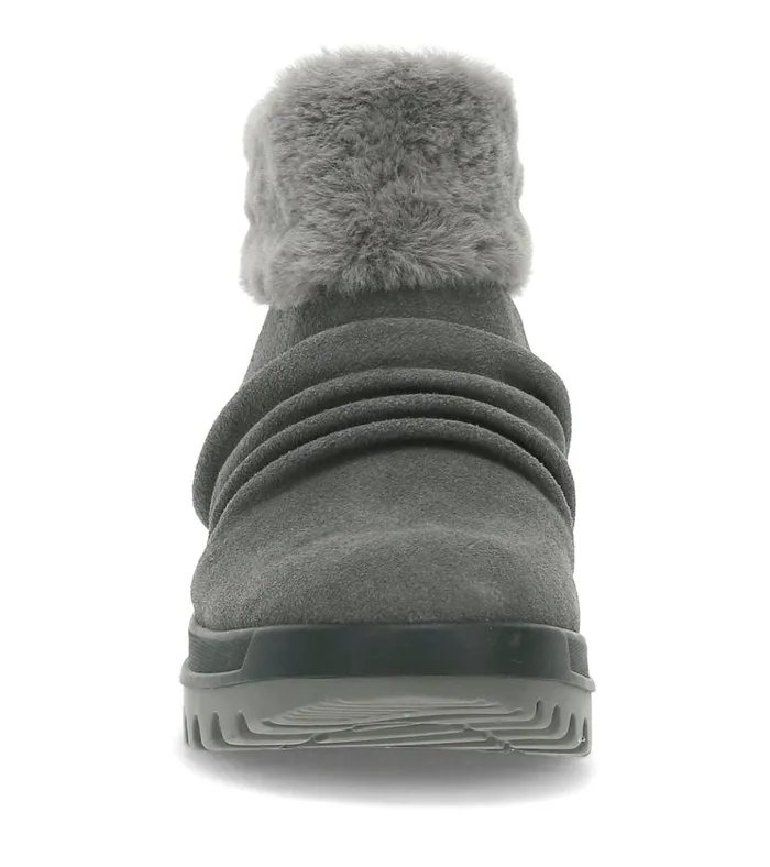 Women Nuri Cold Weather Bootie Dark Grey Suede Baretraps Booties