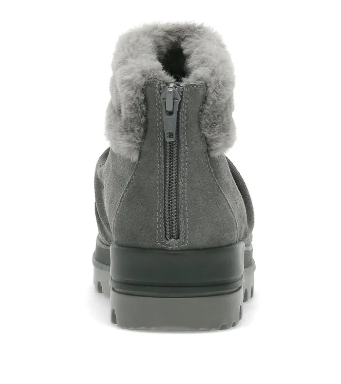 Women Nuri Cold Weather Bootie Dark Grey Suede Baretraps Booties