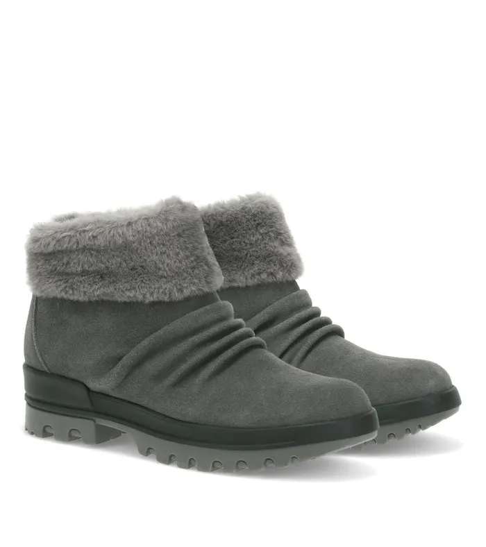 Women Nuri Cold Weather Bootie Dark Grey Suede Baretraps Booties