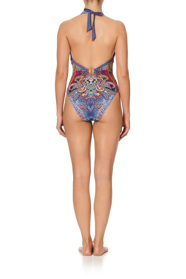 Women One Pieces Camilla Ring Detail Plunge V One Piece Psychedelica