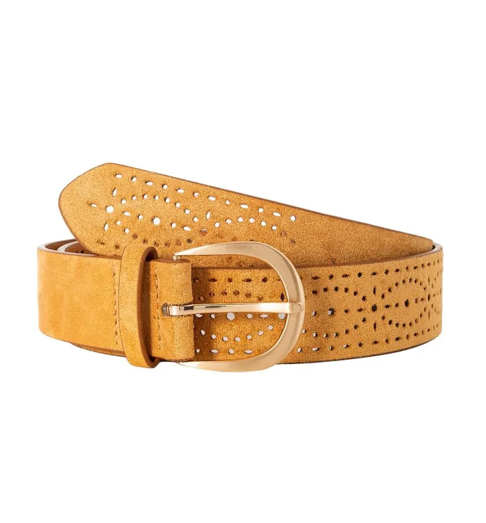 Women Openwork Belt 8211 Camel Promod Belts