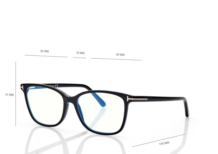 Women OPTICAL Tom Ford Blue Block Soft Square Opticals Women OPTICAL Tom Ford Blue Block Soft Square Opticals