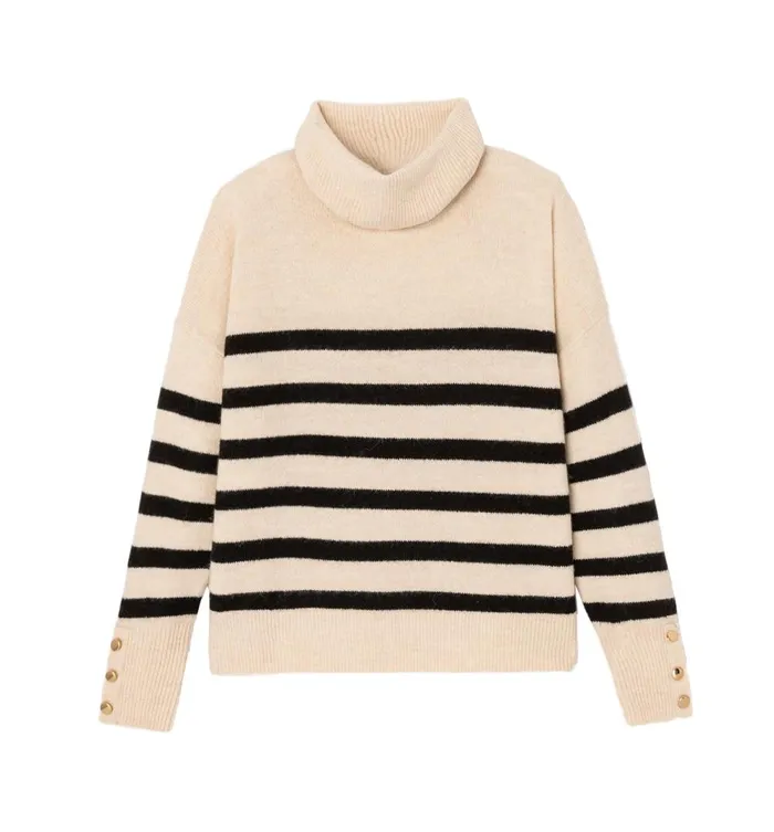 Women Oversized Cowl Neck Jumper 8211 Black Stripes Promod Jumpers And Cardigans Women Oversized Cowl Neck Jumper 8211 Black Stripes Promod Jumpers And Cardigans